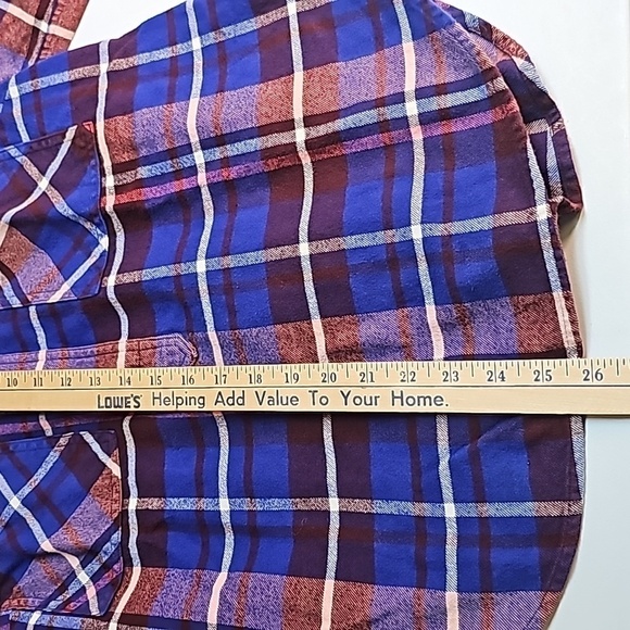 J Crew Flannel Shirt 1/2 Zip Sz Sm - Picture 7 of 13